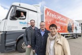 Schicken die Marketing-PS auf die Straße: (vlnr.) Axel Mahlmann, Heiko Böddeker, Gerhard und Andrea Mahlmann
