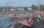 Bis zur geplanten Fertigstellung Ende 2020 kann man nun zusehen, wie Höxters neues Hallenbad 
entsteht.  Foto: Stadt Höxter
