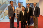Prof. Henning Trsek, Prof. Philipp Br	uland, Prof. Helene Dörksen, 	Institutsleiter 	Prof. 
Volker Lohweg	,  stellv. Institutsleiter 	Prof. Carsten Röcker 	(v.l.n.r.)
Foto: Institut für 	industrielle Informationstechnik (inIT)