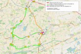 Umleitungsplan für den Bau des Kreisverkehrs in Delbrück Westenholz, Foto: Kreis Paderborn