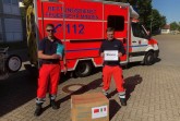 Die Feuerwehr Minden bedankt sich für die großzügige Masken-Spende aus Changzhou (Foto: Berufsfeuerwehr Minden)