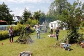 Eigene Kunstwerke und ein Indianer-Garten: Bei der Sommerakademie der Ferienspiele der Stadt Gütersloh stand die Kreativität im Mittelpunkt. Foto; Stadt Gütersloh