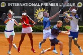 (Grafik IPL-Spieler_Hogenkamp+Büyükacay+Kohlschreiber+Krawietz+Struff): Die „International Premier League“ presented by Merkur ist ein Erfolgsmodell, auch für die nationalen und internationalen Tennis-Asse. In den ersten vier Wochen war HalleWestfalen der Austragungsort, mit dabei waren unter anderem (von links) die Niederländerin Richel Hogenkamp, Cagla Büyükacay aus der Türkei sowie die deutschen Profis Philipp Kohlschreiber, Kevin Krawietz und Jan-Lennard Struff. © Mathias Schulz/matchfotos.de