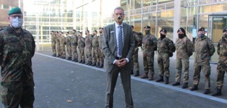 Die Bundeswehr unterstützt den Kreis Gütersloh zum zweiten Mal in der Pandemie.Foto:Kreis Gütersloh