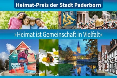 „Heimat ist Gemeinschaft in Vielfalt“ – das ist das Motto des Heimatpreises der Stadt Paderborn, der in diesem Jahr erstmals verliehen wird. Jetzt stehen die Preisträgerinnen und Preisträger fest.Foto: © Stadt Paderborn