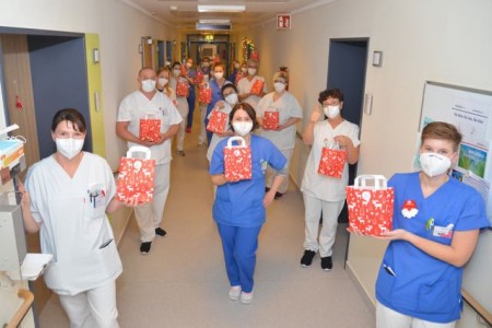 Dank ans Klinikpersonal.Foto: Evangelisches Klinikum Bethel