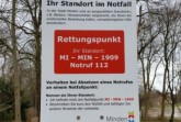 Die im Jahre 2020 registrierten Rettungspunkte sind ein Projekt des  Seniorenbeirates, Foto:  Stadt Minden