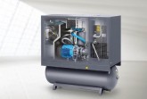 Oltrogge bietet Druckluft-Lösungen für alle Größenordnungen: Eine Kompaktanlage, inklusive Filter, Trockner und Kondensat-Aufbereitung ist in verschiedenen Größen auf Mietbasis erhältlich (Bildnachweis: Oltrogge / © Atlas Copco).