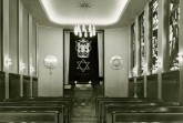 Innenaufnahme der Paderborner Synagoge aus dem Jahr 1959/60. (Rolf Ertmer © Stadt- und Kreisarchiv Paderborn)