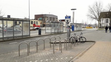 Die Stadt Paderborn hat neue Fahrradabstellmöglichkeiten im Bereich vor der Agentur für Arbeit eingerichtet.Foto:© Stadt Paderborn