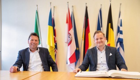 Bürgermeister Frank Hilker und Jan Diekjobst .Foto: Stadt Detmold 