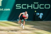 Kein deutscher Profi im Einzel-Halbfinale der 28. NOVENTI OPEN: Routinier Philipp Kohlschreiber musste sich am Freitag dem Russen Andrey Rublev auf dem Centre Court der OWL ARENA geschlagen geben. © NOVENTI OPEN/HalleWestfalen