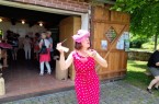 Antje Huismann alias Else Mögesie genießt Kultur in kleinen Häppchen beim neuen Kulturformat DenkMa(h)l Büren.