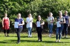von links: Lisa Gerkensmeier, Claudia Schlawin (Vlotho), Irina Ginder (Löhne), Svetlana Heinz (Herford), Katharina Hertel (Kirchlengern), Tatjana Kling, Olga Penner (Bünde), Julia Romaker (Enger), Nadine Stiehl (Bad Oeynhausen)