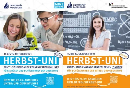 Die Herbst-Uni bietet die Möglichkeit, MINT-Studiengänge kennenzulernen. Foto: ©Universität Paderborn