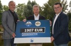 v. l.: Uwe Wendt (Leiter Sport-Sponsoring, Warsteiner), Dieter Honervogt (Vorsitzender des Vereins "Freunde der Pader" und stellv. Bürgermeister) und Martin Hornberger (Geschäftsführer SCP07). Foto: SCP07