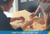 Grafik (TecUP): Die „TecUP Start-up School“ unterstützt Gründungsinteressierte aus OWL bei der Entwicklung innovativer Unternehmensideen und vermittelt ihnen grundlegendes Methodenwissen zum Thema Unternehmensgründung.