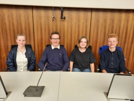 Das neue Jupa-Sprecherteam: (v.l.): Jolina Hukemann, Benno Schulz, Johanna Löhr und Moritz Hanswillemenke