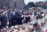 Libori auf dem kleinen Pottmarkt, um 1950. Foto:Libori auf dem kleinen Pottmarkt, um 1950.