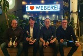 Die Gastgeber der Verkostung - Kai Elmendorf, Steffen Böning, Heiko Krome und Markus Korfmacher ©Bürgerkiez gGmbH // Die Weberei