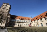Vorbereitungen am Storchennest auf dem Dach von Schloss Brake. Fotos: Landesverband Lippe