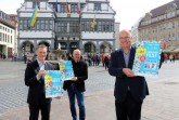 Lin Thiele, Olaf Menne und Uwe Seibel (v. li.) freuen sich auf das Paderborner Frühlingsfest.Foto:© Werbegemeinschaft Paderborn