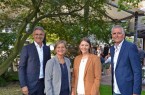 Blickten auf 50 Jahre Standort Kreis Gütersloh: Volker Ervens, Nikola Weber, Anna Niehaus und Ulrich Lünstroth