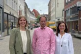 Austausch über Citymanagement (v.l.): Jana Gerdes (City.Team Bielefeld), Heiko Appelbaum (Citymanager Paderborn), Desirée Lukowski (City.Team Bielefeld)