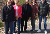 Treffen sich zum Austausch: Lena Mohr (OWL GmbH), Stephan Langejürgen (Kreis Herford), Michaela Hanke (Kreis Lippe), Tatjana Disse (GfW Kreis Höxter), Catharina Behl (Kreis Minden Lübbecke), Arne Neumann (WEGE Bielefeld)