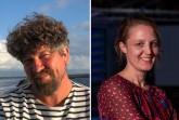 Prof. Nils Hoff und Prof. Claudia Rohrmoser bilden die neue Doppelspitze des Fachbereichs Gestaltung der Hochschule Bielefeld. (Foto links: privat, Foto rechts: Joaquin Alaaddin Avciogullari)