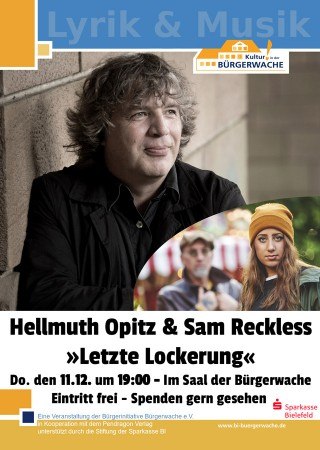 Lyrik und Musik live mit Hellmuth Opitz und Sam Reckless