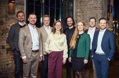 Marlon Dreisilker, Hauke Schulz, Frederik Frommholz, KatharinaHimmerich, Max Rahn, Annika Eweler, Michael Klose, Stefan Fietzek (vonlinks) © Foto: Hirschmeier Media