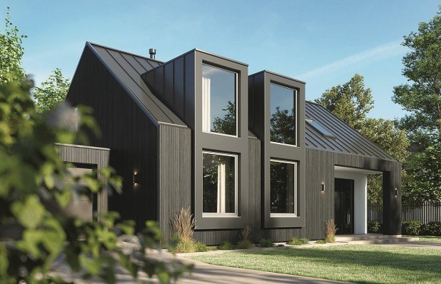 Das Schüco Kunststoffsystem Schüco FocusIng überzeugt mit moderner Optik, einem hohen Rezyklatanteil und sehr guten Wärmedämmwerten – ab sofort auch mit Mitteldichtung. © Schüco International KG