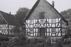 Ansicht des ursprünglichen Gartens von Haus Stöcker um 1951. Foto: LWL