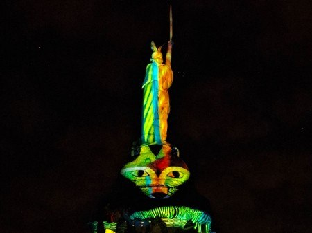 mpression von Hermann leuchtet 2025 (Foto: Landesverband Lippe)