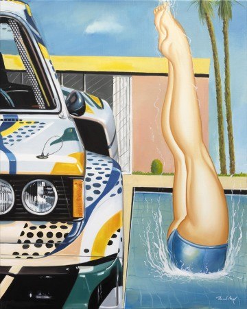 House of Roy, 2025, Öl auf Leinwand, 100 x 80 cm. Bild Copyright: Atelier Heiner Meyer