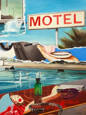 Motel, 2021, Öl auf Leinwand, 160 x 120 cm. Bild Copyright: Atelier Heiner Meyer