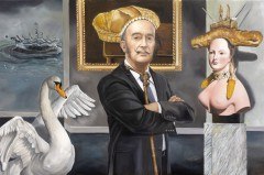 The World of Salvador Dali, 2025, Öl auf Leinwand, 150 x 230 cm. Bild Copyright: Atelier Heiner Meyer