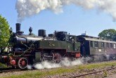 Die Dampflok „Kattowitz“ mit dem Preußenzug. Foto: Ingrid Schütte