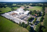 Luftbild: Die Hörster Betonwerk GmbH steht seit über 150 Jahren im Dienst der Bauwirtschaft. Foto: Thorsten Ulonska