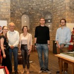 Das Ausstellungsteam v.l.n.r.: Kuratorin Johanna Hersh, Museumsleiter Dr. Martin Kroker, Stadtarchäologin Dr. Sveva Gai und die wissenschaftlichen Volontäre Jakob Heymann und Christoph Lehnert