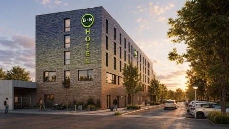 Rendering des geplanten B&B HOTEL in Bad Oeynhausen © pb.b. Bad Oeynhausen