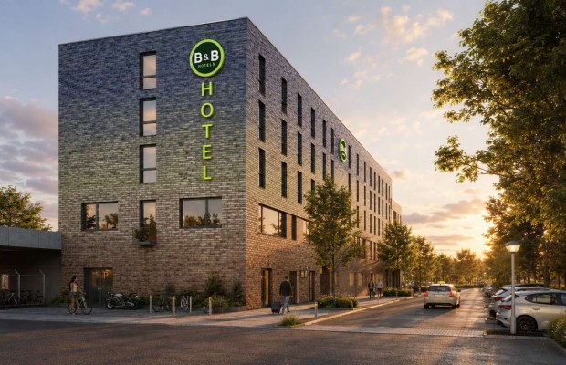 Rendering des geplanten B&B HOTEL in Bad Oeynhausen 
© pb.b. Bad Oeynhausen