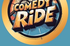 Veranstaltungsplakat mit großem „Comedy Ride“-Schriftzug und Angaben zum Life House Stemwede-Wehdem am Sonntag, 18. Oktober, um 19 Uhr.