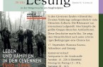 Veranstaltungsplakat zur Lesung von Annelie Buntenbach mit dem Buchcover „Leben und Kämpfen in den Cevennen 1940–1944“ und den Terminen in der Bürgerwache Bielefeld.